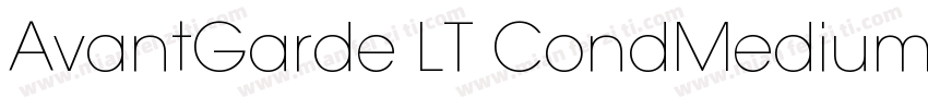 AvantGarde LT CondMedium 粗体字体转换